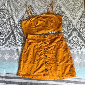 Mustard corduroy Matching set